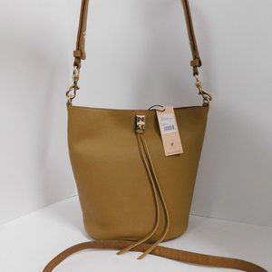 New‎ Rebecca Minkoff Kate Darren Tan leather Bucket Shoulder Bag